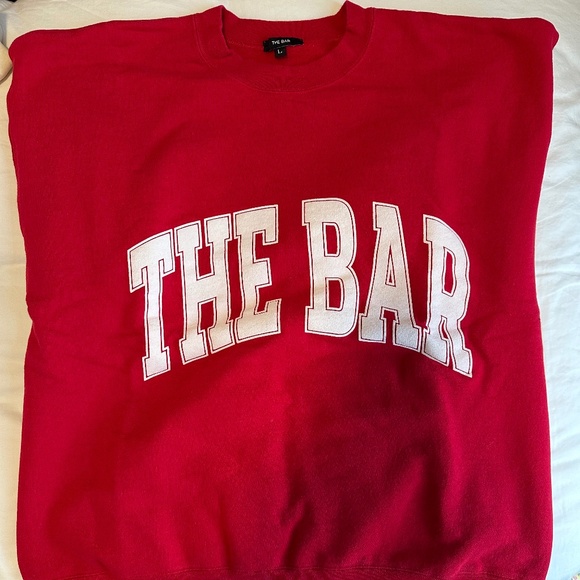 THE BAR VARSITY SWEATSHIRT RUBY | SIZE L - Picture 2 of 2